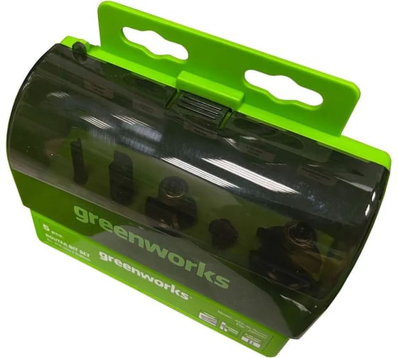 Изображение товара Набор фрез 5 шт для фрезера GreenWorks 2953207