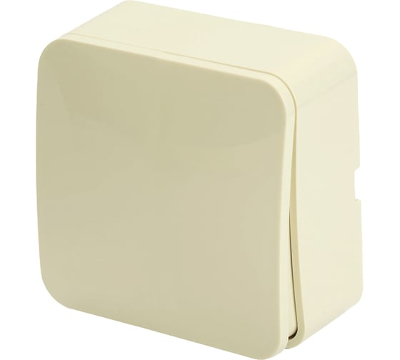 Изображение товара 1-клавишный выключатель STEKKER открытой установки, 250в, 10а, ip20, серия софия, слоновая кость, msw10-10-04, 49470