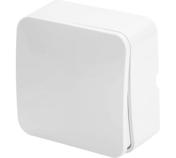 Изображение товара 1-клавишный выключатель STEKKER открытой установки, msw10-10-01, abs- пластик, 250в, 10а, ip20, серия софия, белый, 49287