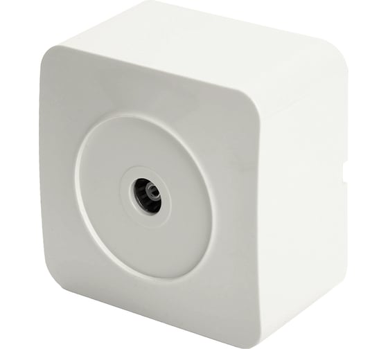 Изображение товара TV розетка STEKKER открытой установки 1-местная 75 ом, 5-862мгц, серия софия, белый, mst00-10-01, 49299