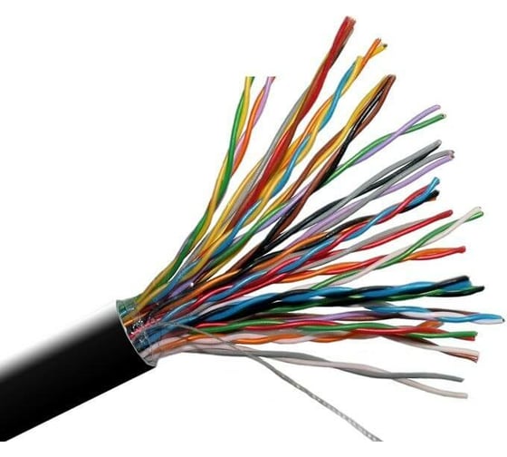 Изображение товара Кабель TWT UTP, 25 пар, категория 5e, внешний, черный, 305м в катушке, 5EUTP25-OUT