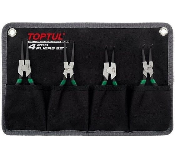 Изображение товара Набор съемников стопорных колец TOPTUL 4 шт. на полотне GPAQ0401