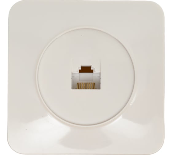 Изображение товара Розетка rj-45 STEKKER открытой установки серия софия, 1-местная, белый, mst00-20-01, 49300