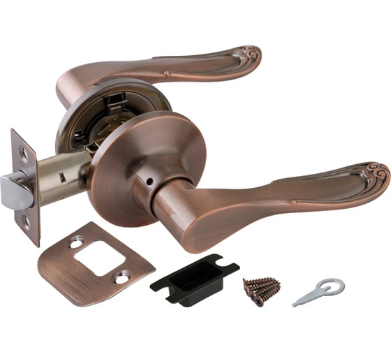 Изображение товара Ручка защелка PUNTO 6030 AC-P без фик. медь 34677