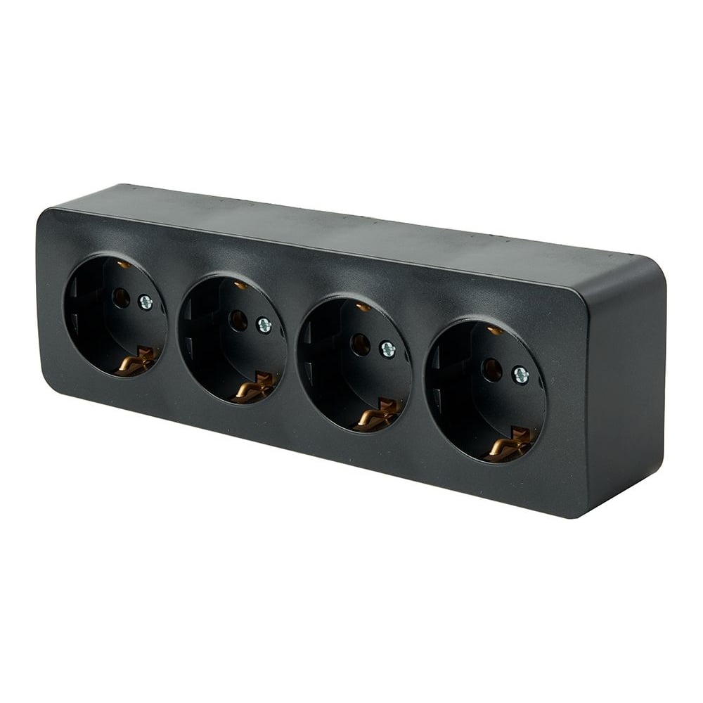 Изображение товара Розетка STEKKER 4-местная с/з открытой установки,, 250в, 16а, ip20, серия софия, черный матовый, mst16-14-05 49506 Изображение товара Розетка STEKKER 4-местная с/з открытой установки,, 250в, 16а, ip20, серия софия, черный матовый, mst16-14-05 49506