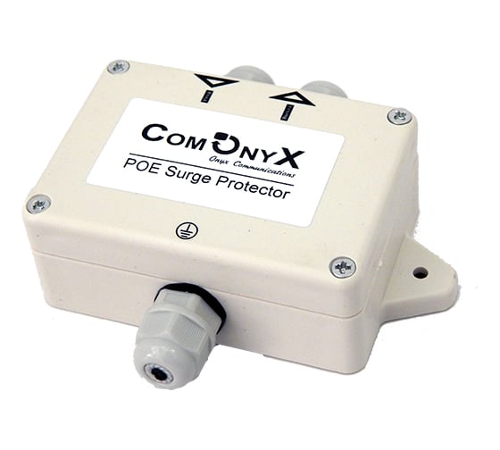 Изображение товара Грозозащита витой пары ComOnyx rj45 с poe, уличная, co-pls-p408, 100-073