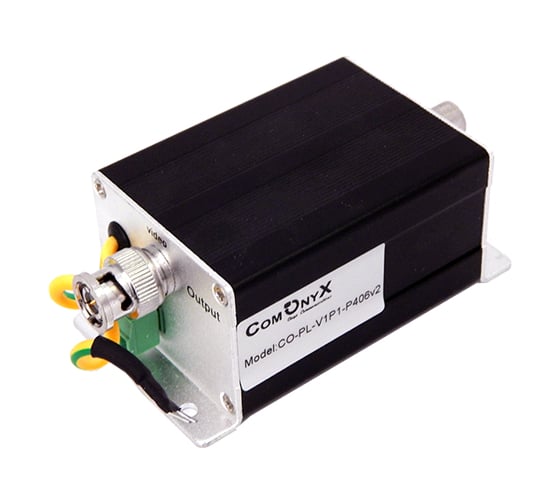 Изображение товара Грозозащита ComOnyx bnc/ bnc + 12/24v, ahd/ cvi/ tvi, co-pl-v1p1-p406v2, 100-069