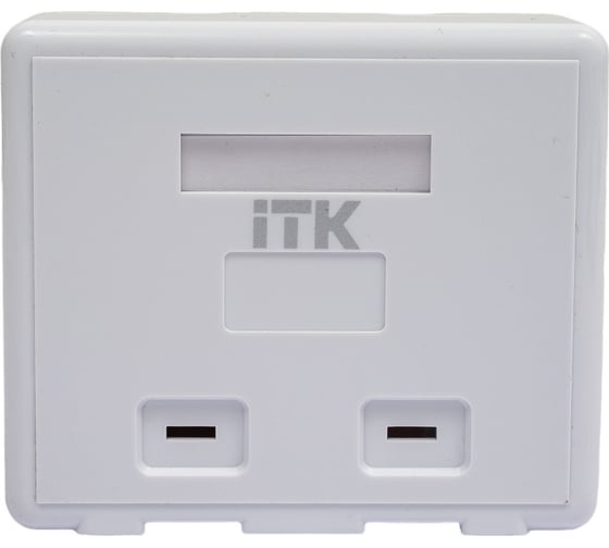 Изображение товара Корпус настенной розетки ITK для установки двух модулей KJ белый CS2-022