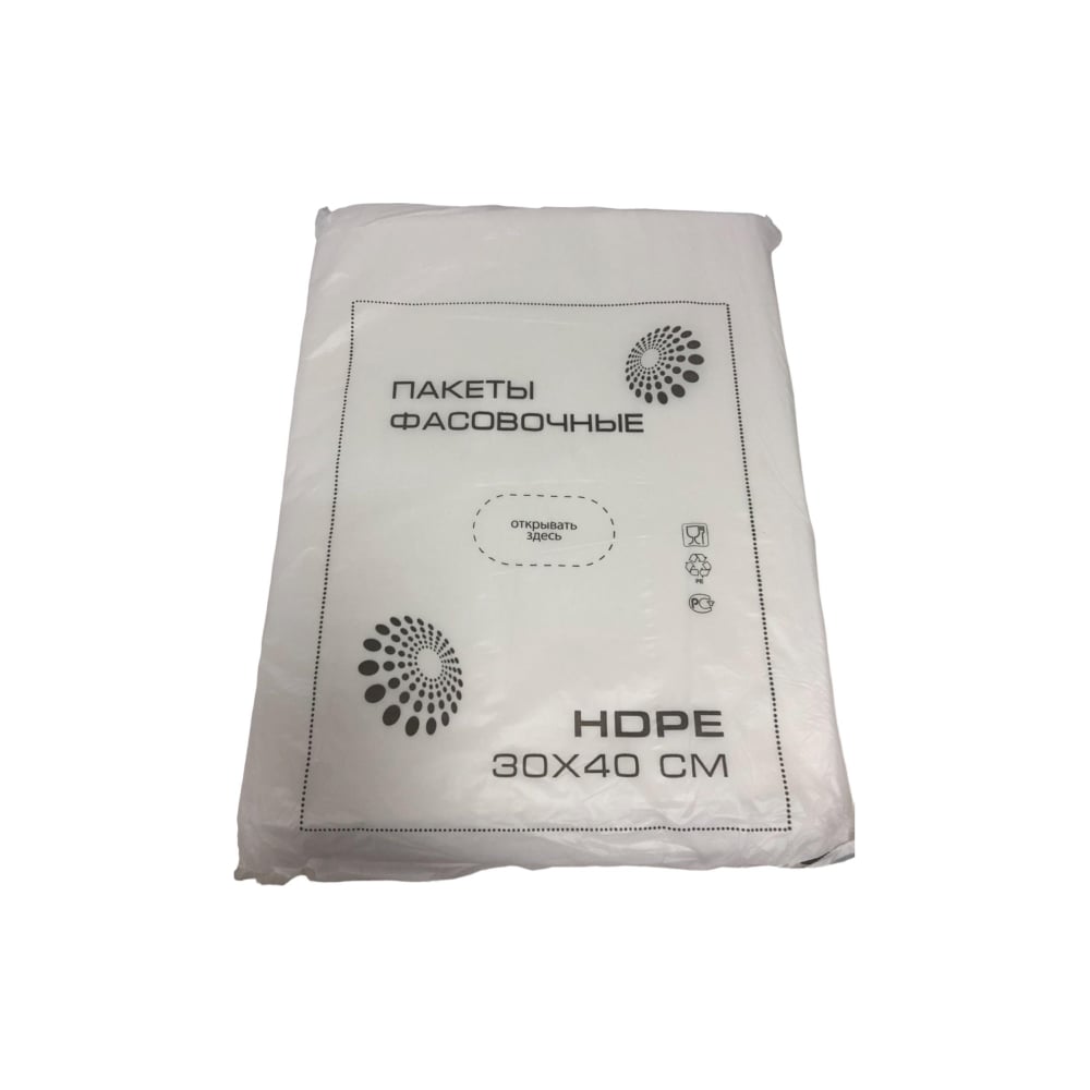 Изображение товара Фасовочный пакет ООО Комус пнд 30x40 см 10мкм 500 шт