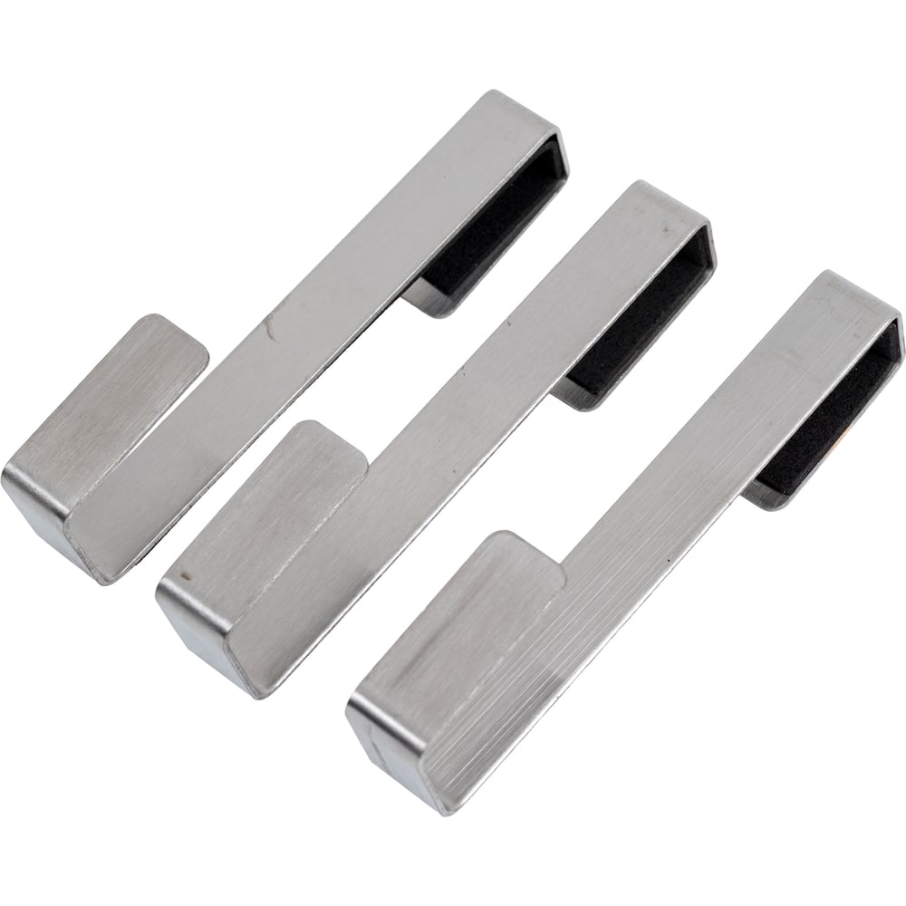 Изображение товара Набор крючков UNISTOR DREK из нержавеющей стали для стеклянной двери 3 шт