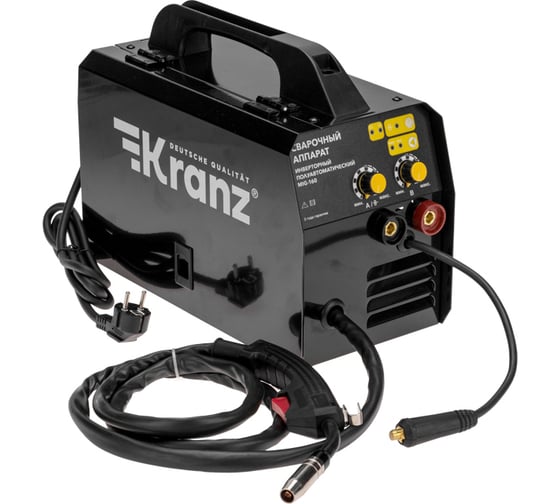 Изображение товара Полуавтоматический инверторный сварочный аппарат KRANZ MIG-160 11-0926