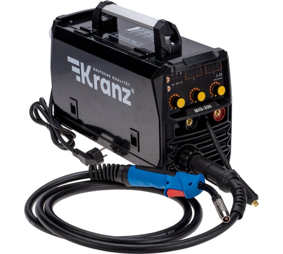 Изображение товара Полуавтоматический инверторный сварочный аппарат KRANZ MIG-200 11-0927