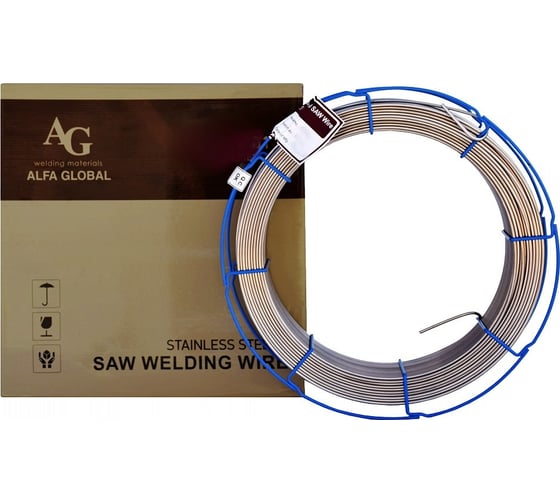 Изображение товара Проволока сварочная ER 316LSi 1.0 мм, К 300-52, намотка 15 кг AG A-1-316LSI-10-352