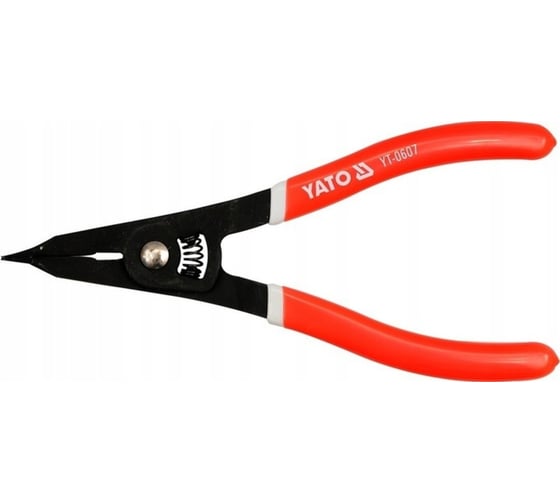 Изображение товара Щипцы для снятия и установки внешних стопорных колец YATO без ушек на валы коробки передач YT-0607