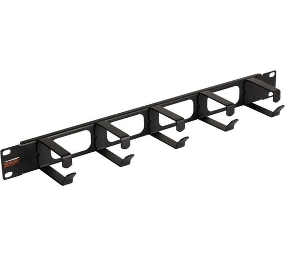 Изображение товара Органайзер NIKOMAX 19", 1U, кольца 60мм 2шт. NMC-OK600H-1U-BK-2