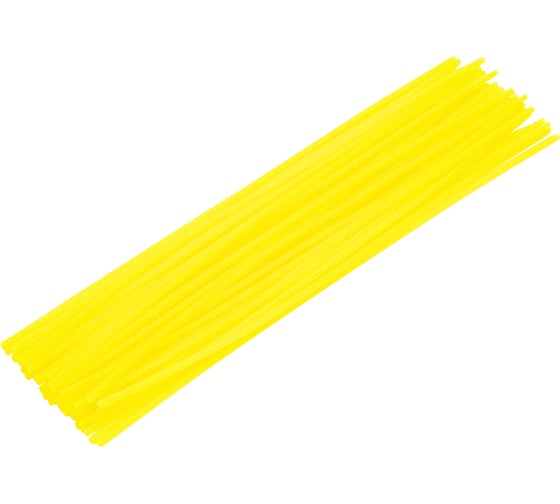 Изображение товара Леска для триммера зубчатый квадрат нарезанная 3 мм х 30 см 50 шт FL DENZEL 96104