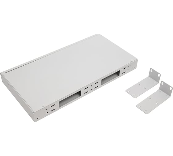 Изображение товара Оптический кросс NIKOMAX 19", 1U, укомплектованный на 8 портов SC/UPC, SM 9/125 OS2, серый, полный NMF-RP08SCUS2-WS-ES-1U-GY