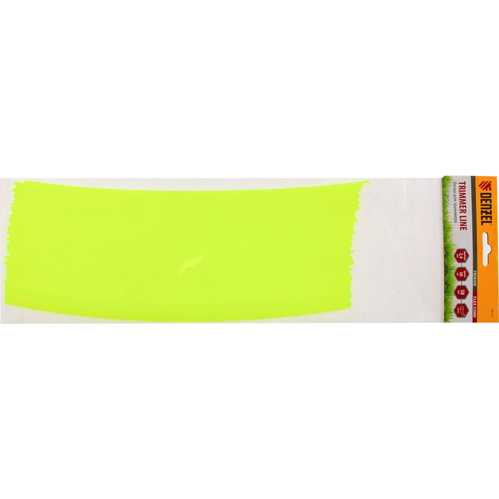 Изображение товара Леска для триммера круглая нарезанная 2,4 мм х 30 см 50 шт DENZEL