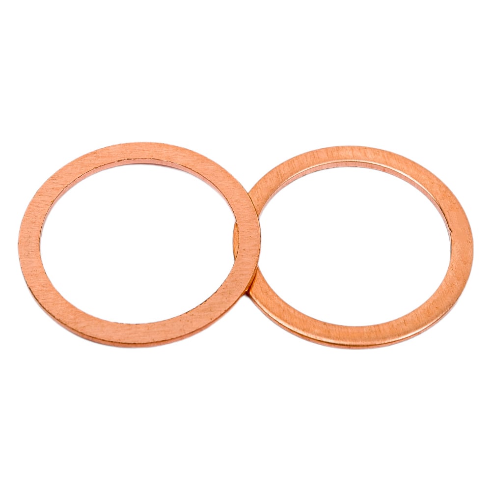 Изображение товара Медная шайба HIMPT 20x25x1 мм 10 шт М20 ГОСТ 1173 высокой чистоты