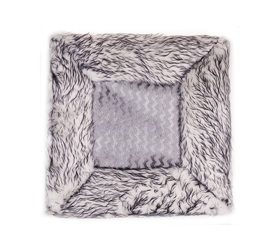 Изображение товара Накидка сиденья SKYWAY ARCTIC искусственный мех, 2 предмета, без спинки, серый S03002005