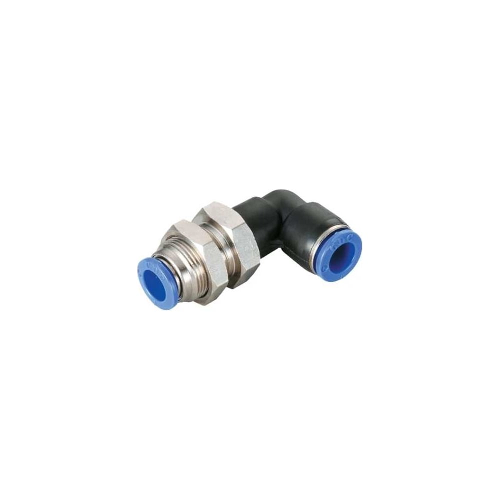 Изображение товара Цанговый угловой проходной фитинг 10 мм CDC Pneumatics PLM 10N