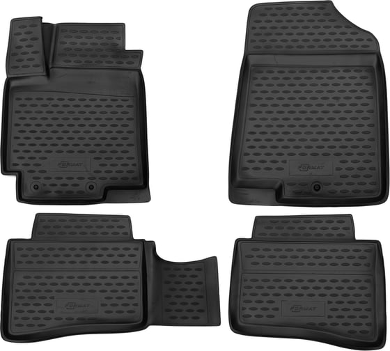 Изображение товара Коврики в салон Element KIA Rio, 2011-2014, 2014-2016, 3D, 4 шт. FORMAT.3D.25.38.210h