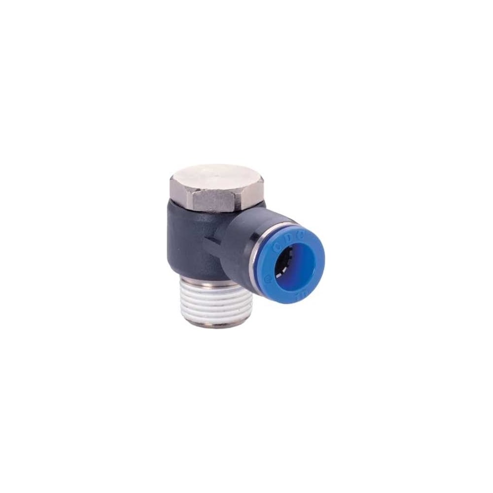 Изображение товара Цанговый угловой пневматический фитинг CDC Pneumatics PH 0801 1/8М-8 мм