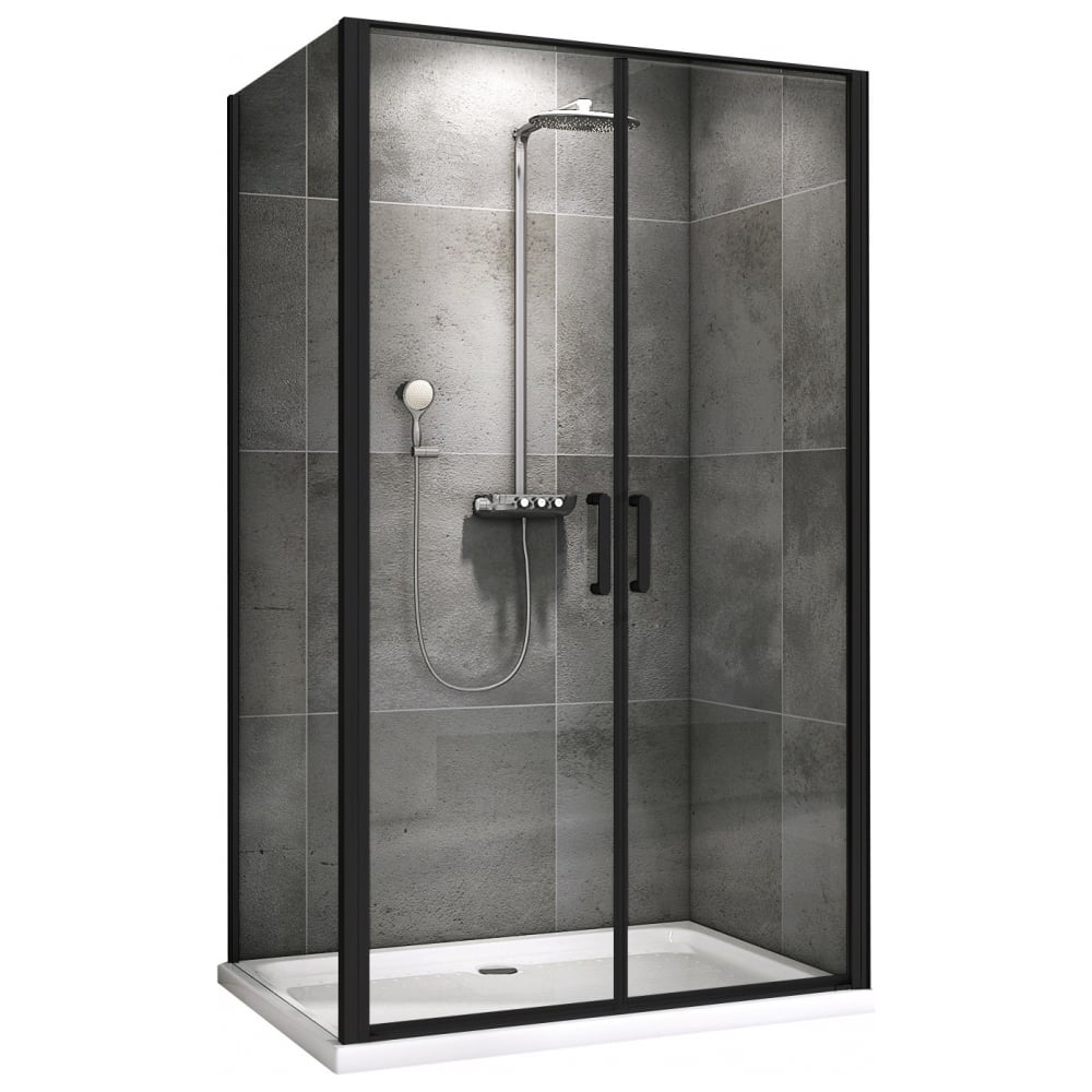 Изображение товара Душевой уголок ABBER Sonnenstrand AG04100BC-S90B прямоугольный прозрачный 900х1000 мм