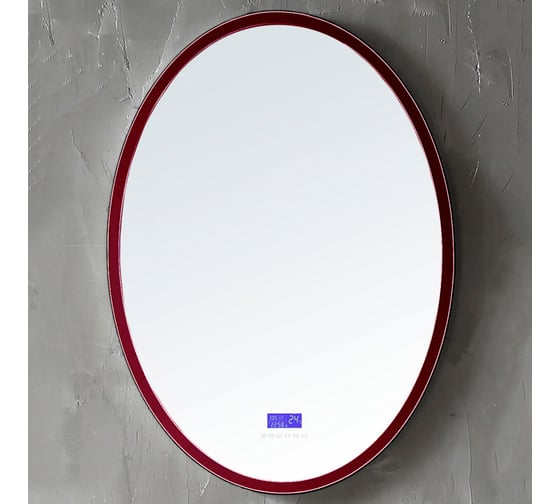 Изображение товара Зеркало для ванной ABBER Stein с подсветкой, красное AS6610R