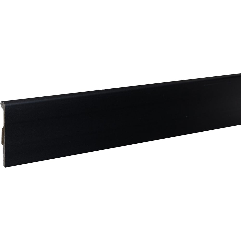 Изображение товара Плинтус Bonkeel Top HDPS 02 черный 2000x80x14 мм влагостойкий для скрытия труб