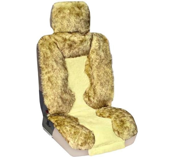 Изображение товара Чехлы на сиденья SKYWAY меховые, искусственный мутон, 5 предметов S03001003