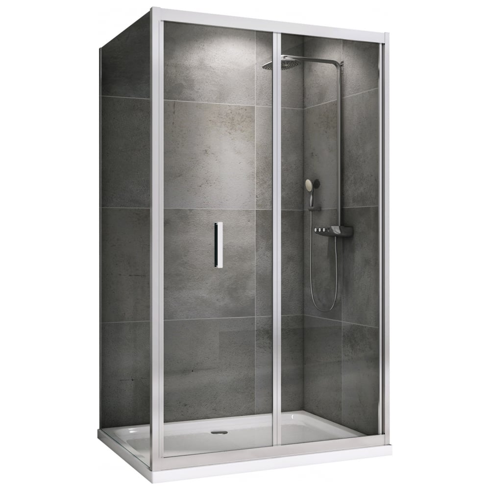 Изображение товара Душевой уголок ABBER Sonnenstrand AG07110-S85 прямоугольный стеклянный с алюминиевым профилем