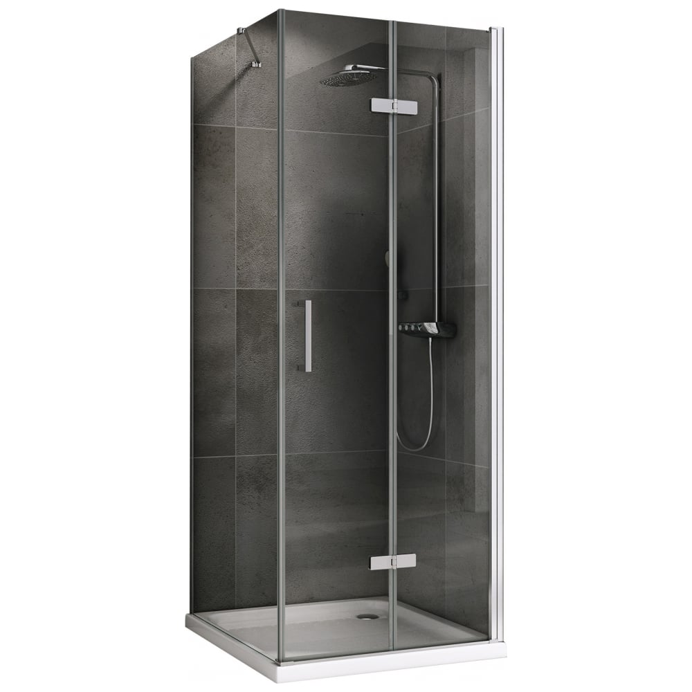 Изображение товара Душевой уголок ABBER Zart AG08100P-S91 стеклянный хром прямоугольный