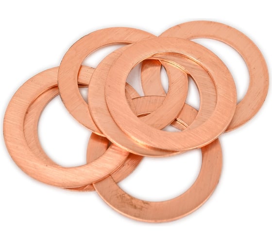 Изображение товара Медная шайба HIMPT 10 шт, 22x32x1.0 00-00018432