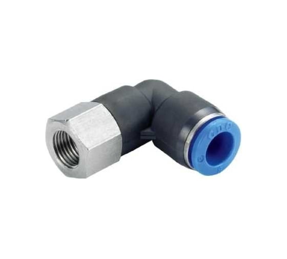 Изображение товара Фитинг цанговый угловой 12 мм с внутренней металлической резьбой CDC Pneumatics PLF 12G02