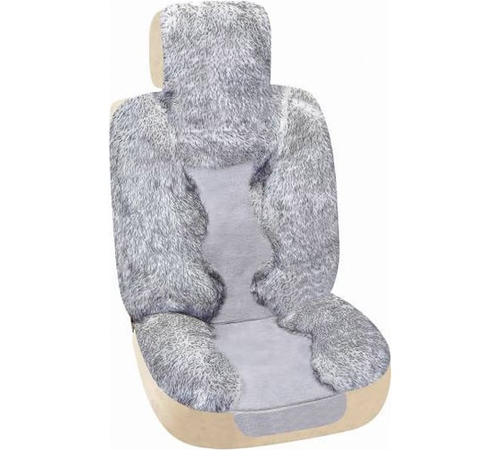 Изображение товара Чехлы на сиденья SKYWAY меховые, искусственный мутон, 5 предметов S03001047