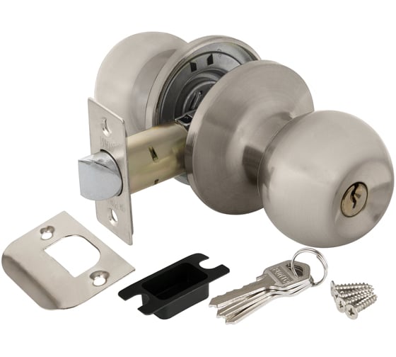 Изображение товара Ручка защелка PUNTO 6072 SN-E кл./фик. мат. никель 25235