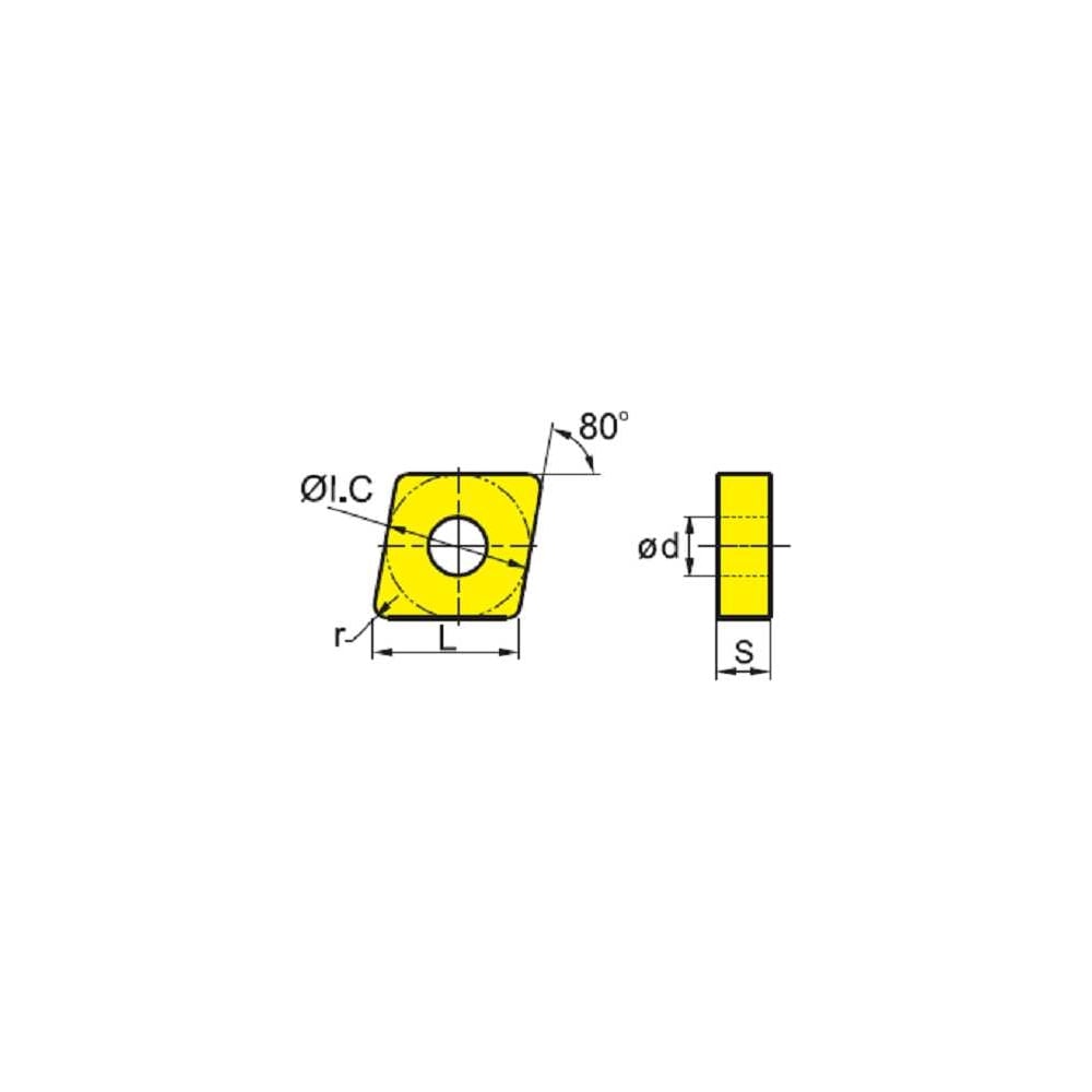 Изображение товара Пластина CNMG120404-df YBC252, 10 шт ZCC-CT 00001208667