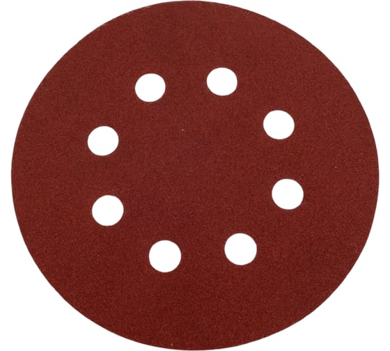 Изображение товара Круги шлифовальные на липучке 125 мм, P240, 100 шт Vitatools R-125-P240-100-8