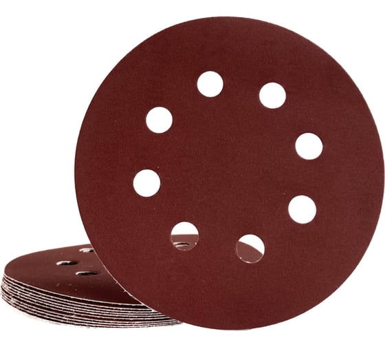 Изображение товара Круги шлифовальные на липучке 125 мм, Р1000, 10 шт Vitatools R-125-P1000-10-8