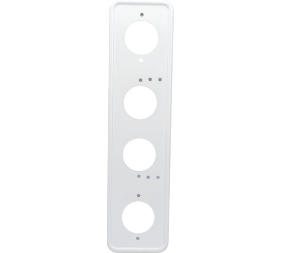 Изображение товара Рамка для номера SKYWAY металл, белая с порошковым покрытием, без надписи, под болт S04101007