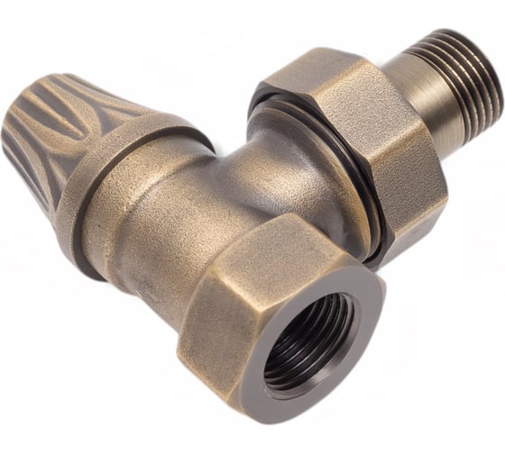 Изображение товара Вентиль РАДИМАКС RETROstyle латунный 1/2 угловой нижний RS 217B v 672  1/2