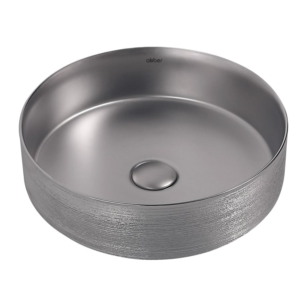 Изображение товара Накладная раковина ABBER Bequem серебро матовое AC2109BSM для кухни ванной комнаты