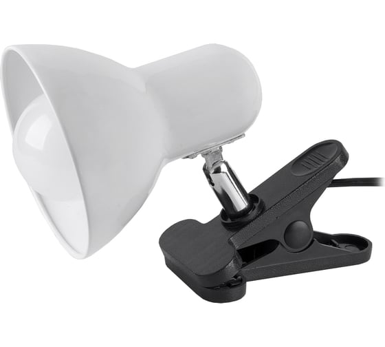 Изображение товара Металлический светильник на прищепке General Lighting Systems Е27, 300х120мм, белый GTL-048 800148