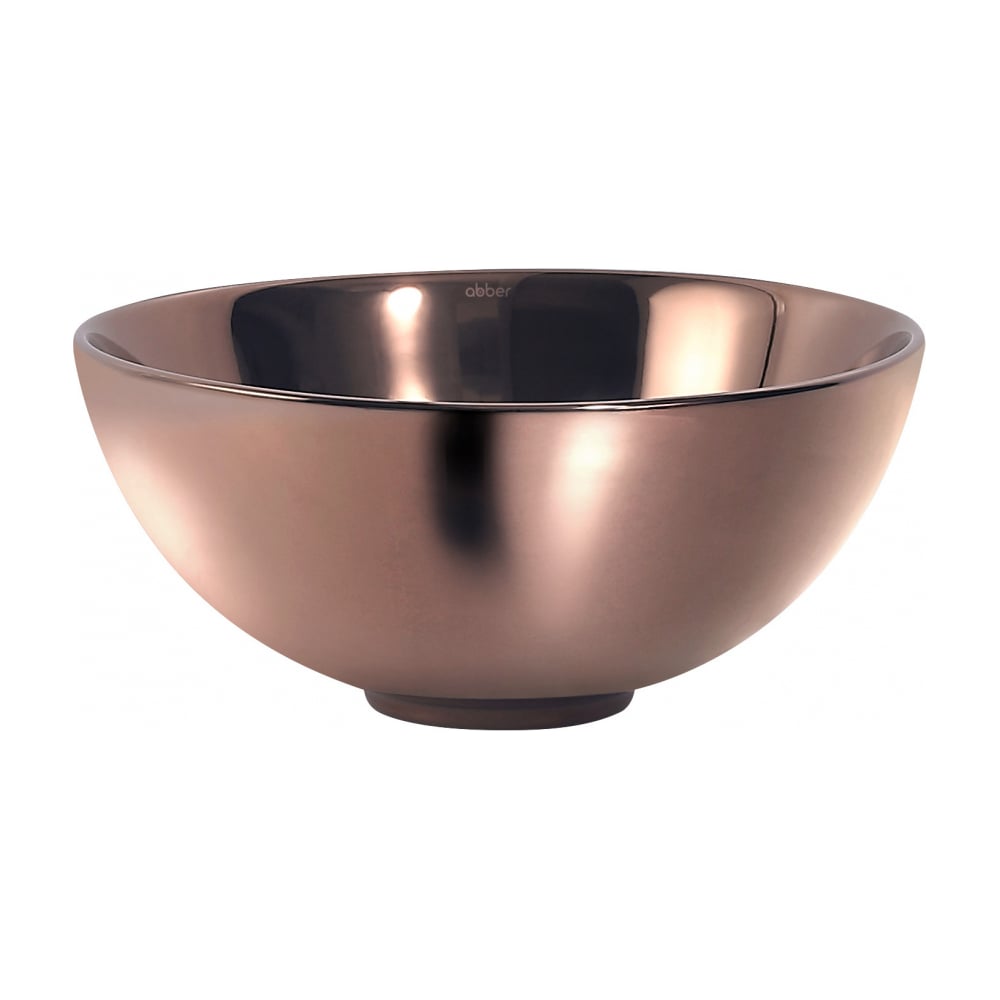 Изображение товара Накладная раковина ABBER Bequem розовое золото AC2106RG современная из санфаянса