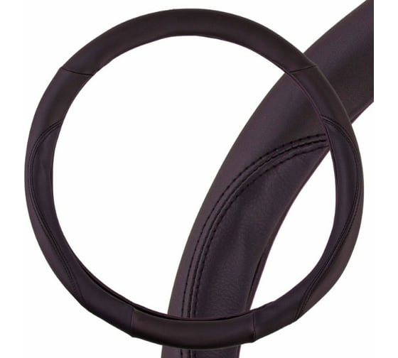 Изображение товара Оплетка SKYWAY Top-4 L черная, экокожа S01102294