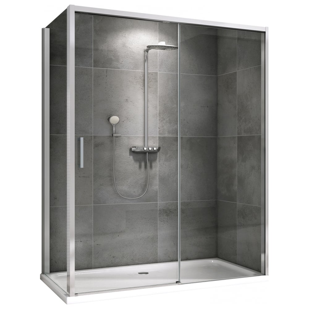 Изображение товара Душевой уголок ABBER Komfort AG93160-S92, прямоугольный, стекло, хром