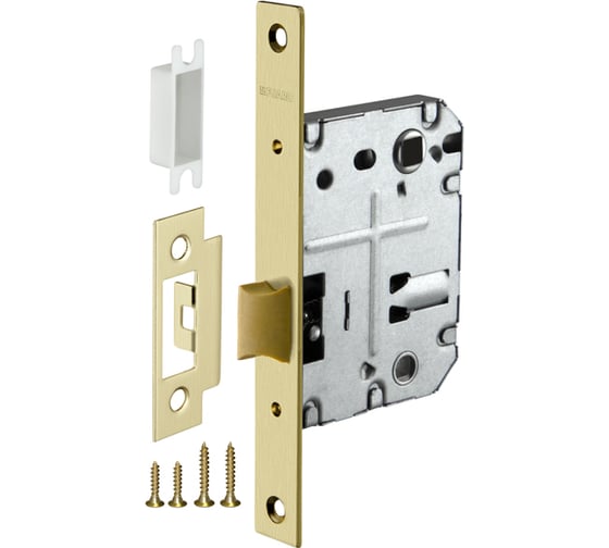 Изображение товара Врезная защелка Fuaro PLASTIC P72-50 SG матовое золото 33605