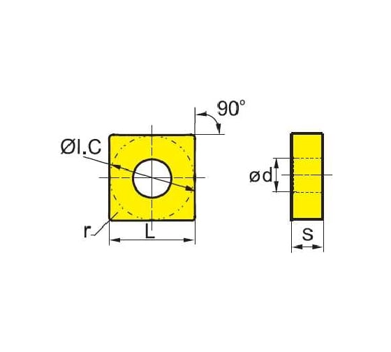 Изображение товара Пластина SNMG090308-dm YBC252, 10 шт ZCC-CT 00001215430