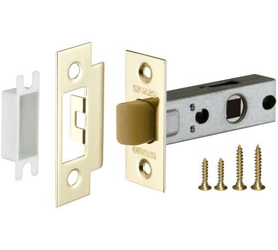 Изображение товара Врезная защелка Fuaro PLASTIC P12-45-25 GP латунь 33591